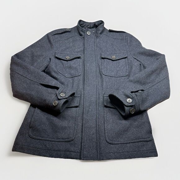 G.H. Bass & Co. Other - GH Bass Heritage Wool Blend Field Jacket Mens Small Gray Military Coat